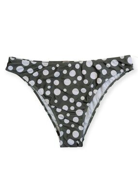 VIILOP NWT Green & White Polka Dot Bikini Bottoms Large